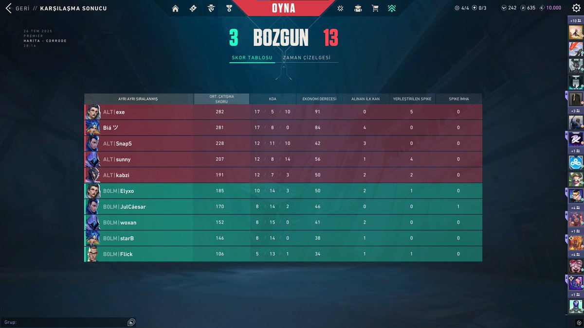 NEANLATIYONBOLM(LFO) (@neanlationbolm) on Twitter photo Premier V25A4 4.haftayı 1-1 kapatıyoruz
1-0 Let It Happen
0-1 Altay Espor
Bu hafta bizimle stand-in oynayan <a href="/woxanvlr/">woxan</a> a teşekkür ederiz Premier V25A4 4.haftayı 1-1 kapatıyoruz
1-0 Let It Happen
0-1 Altay Espor
Bu hafta bizimle stand-in oynayan <a href="/woxanvlr/">woxan</a> a teşekkür ederiz