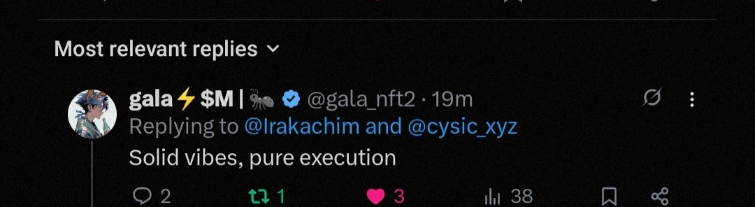 I’ve been stuck in Yap jail for what feels like forever.
Every day I’ve tried posting, engaging, showing up but still couldn’t earn a single Yap.
It’s been draining honestly.
I’ve kept going, even when it felt pointless.

But today,<a href="/gala_nft2/">gala⚡$M | 🐜</a> noticed my <a href="/cysic_xyz/">Cysic</a> tweet.
