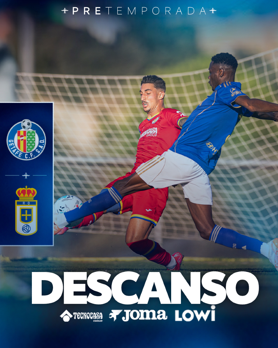 GetafeCF's tweet image. ⏸️ DESCANSO en Las Rozas.
@GetafeCF 0️⃣ - 1️⃣ @RealOviedo
#GetafeRealOviedo #PreseasonLALIGA