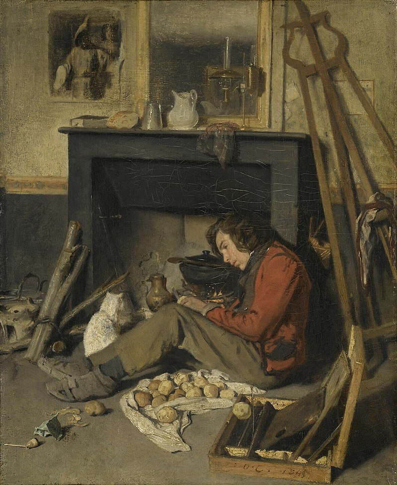 yianniseinstein's tweet image. Octave Tassaert (26 July 1800–24 April 1874) was a French painter.The artist's studio, 1845, Louvre