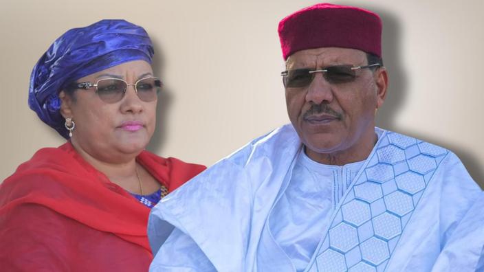 MLamineH's tweet image. Le Président de la République du Niger, son Excellence @mohamedbazoum et son épouse sont séquestrés depuis 2 ans par un officier félon qui avait juré de respecter le pouvoir à l'état CIVIL mais qui, honteusement, s'est emparé du pouvoir trahissant son serment devant la nation.