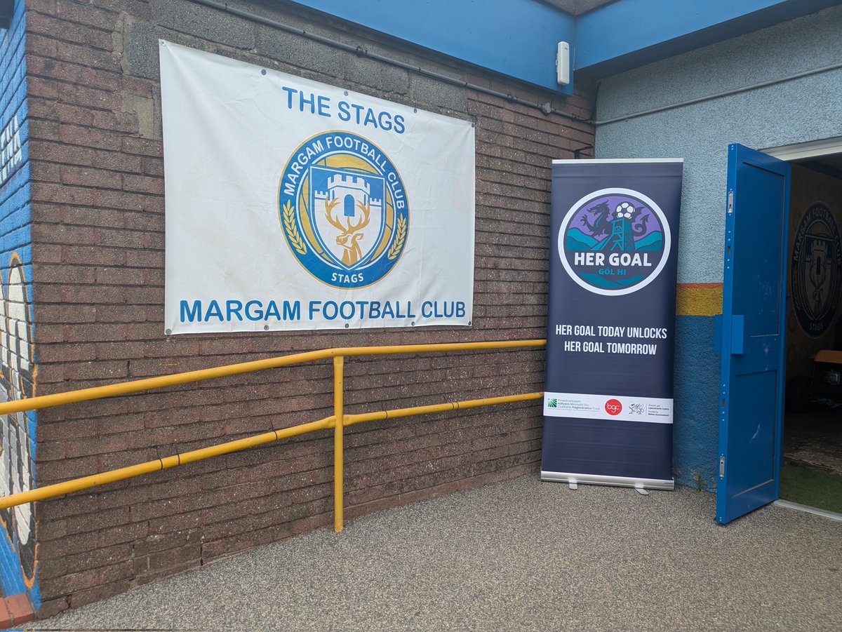 A really enjoyable day at Margam FC today with the amazing Margam Stags Inclusion Football Team for a Disability Football Day. Great to see so many young people playing football having been inspired by the Euro 2026 Wales Women's Football team. ⚽⚽👏 #GôlHi #HerGoal