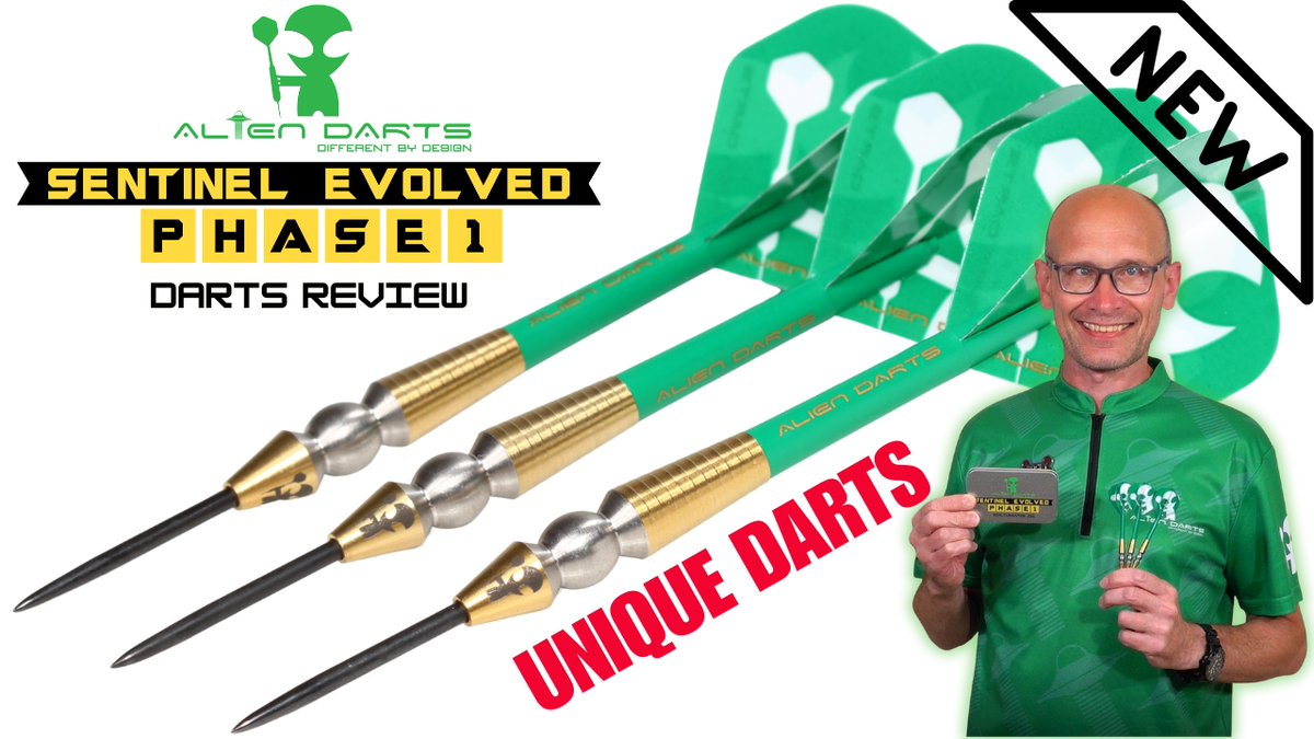 Darts Review Channel (@dartsreviewchan) on Twitter photo Check these out! A review of my unique looking <a href="/aliendarts/">aliendarts</a> SENTINEL EVOLVED: PHASE 1 darts, the Phase 2 will be next, they look even better! Great little darts though: youtu.be/IlY8_zkn4T8 Check these out! A review of my unique looking <a href="/aliendarts/">aliendarts</a> SENTINEL EVOLVED: PHASE 1 darts, the Phase 2 will be next, they look even better! Great little darts though: youtu.be/IlY8_zkn4T8