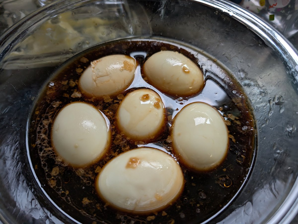 Bleatloaf's tweet image. Gonna try making soy eggs