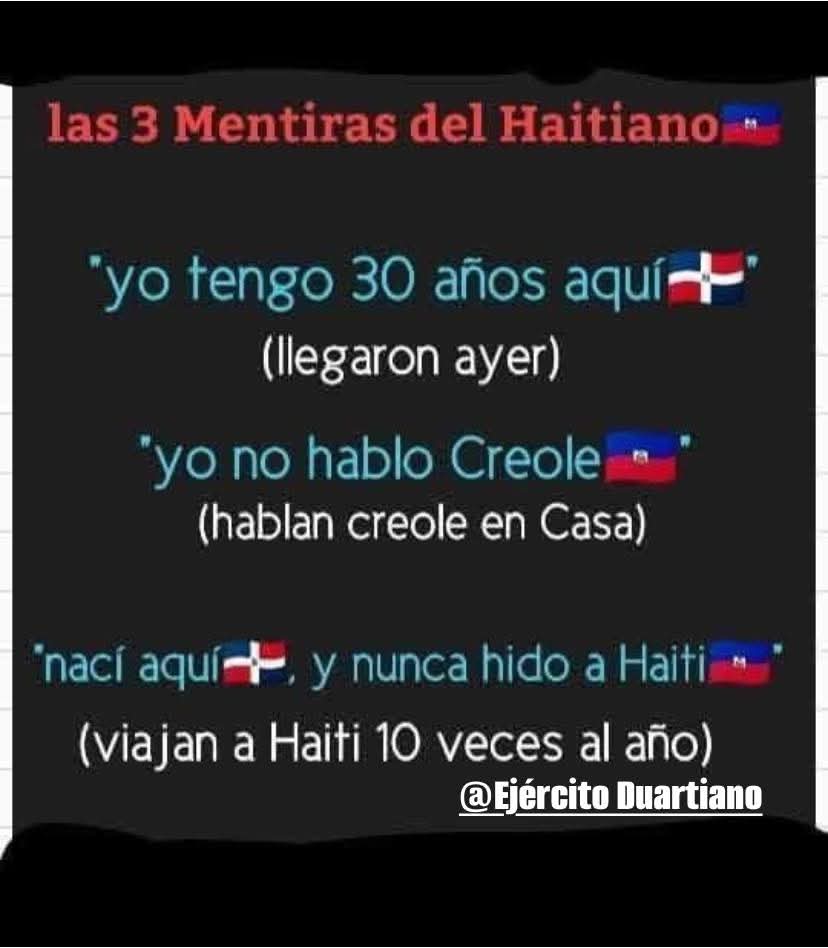 LUIS01612777623's tweet image. Mentira de los Haitiano *
@as_3de7 @Balcacer_JRC
@delarosanyc @robertantoniodo