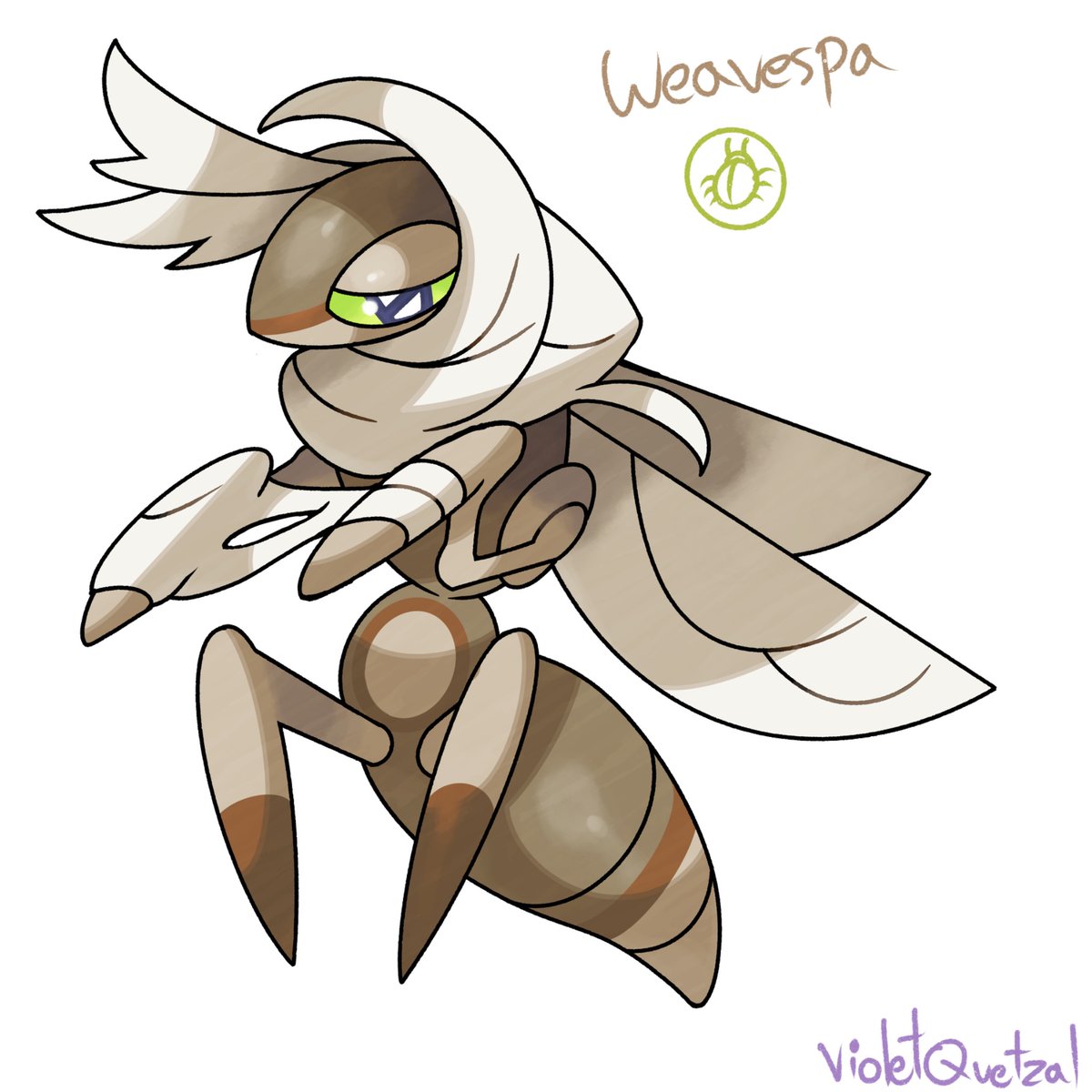 Vioquetzal's tweet image. some weaving wasps #fakemon #Pokemon #PokemonLegendsZA #pokemonfanart #artwork