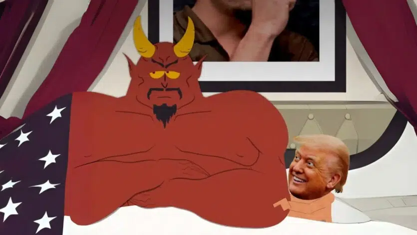 InfoResist's tweet image. «Південний парк» висміяв Трампа і показав його в ліжку з Сатаною. Білий дім відреагував inforesist.org/ua/pivdennyj-p…