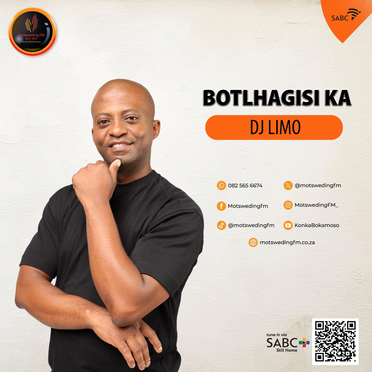 motswedingfm's tweet image. #Mokaragana le Oshebeng Koonyaditse, Botlhagisi ka Dj Limo
☎️: 082 565 6674
🖥️: motswedingfm.co.za
SABC +: sabcplus.com
#MotswedingFM