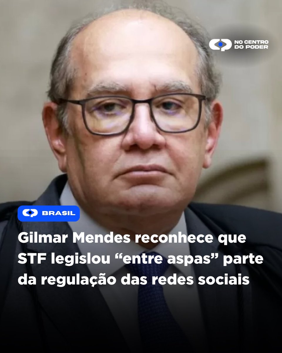centrodopoderbr's tweet image. Gilmar Mendes reconhece que STF legislou “entre aspas” parte da regulação das redes sociais
💻 Confira a matéria completa no nosso site.
📲 nocentrodopoder.com