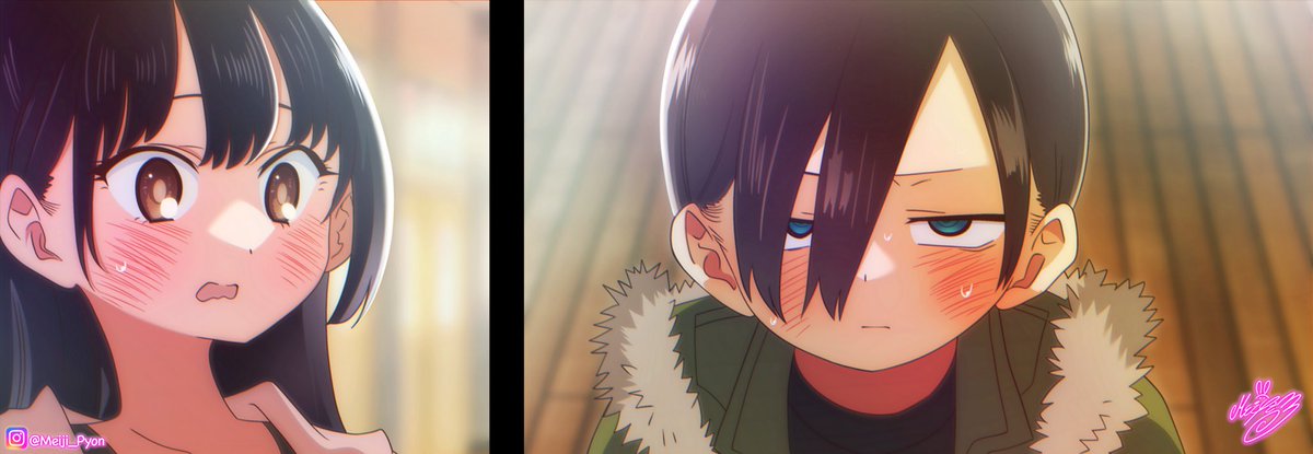 Meiji405's tweet image. Coloreado del manga de Bokuyaba 💖✨
#僕の心のヤバイやつ #僕ヤバ #市川京太郎 #山田杏奈