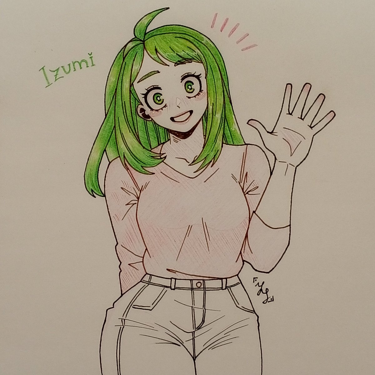 cmtsshm's tweet image. #izuocha #dekuraka
#mha #bnha

daughter of Deku and Ochako 💚🩷