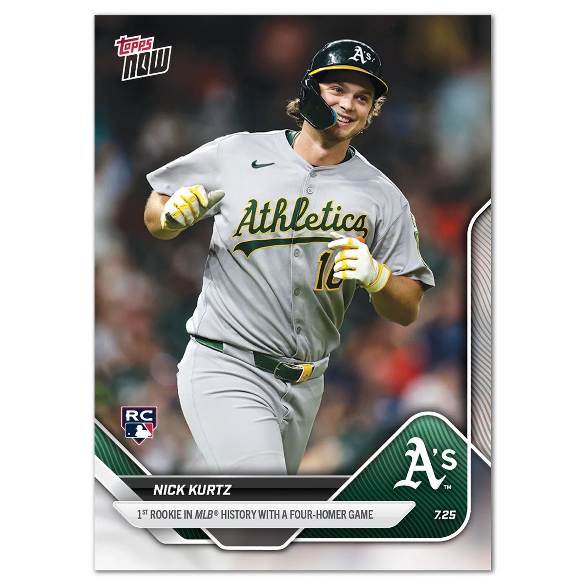 FastBreakCards's tweet image. Nick Kurtz - 2025 MLB Topps NOW® - Card 464 - LOOK FOR RELICS &amp;amp; AUTO-RELICS #ad 

“1st Rookie to have 4 HR’s in a game.”

bit.ly/44PyFIH