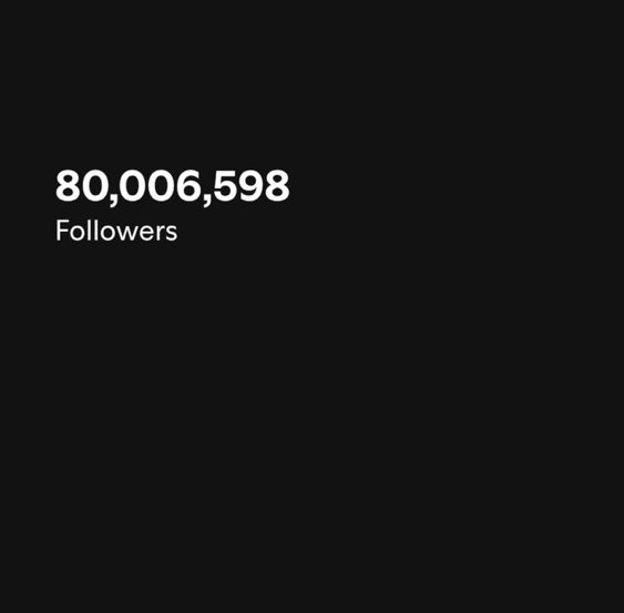 itsbtszone's tweet image. rt &amp;amp; reply x1000000000000000

CONGRATULATIONS BTS
BTS 80M SPOTIFY FOLLOWERS
BTS GREATEST OF ALL TIME 
#BTS_80MillionFollowers