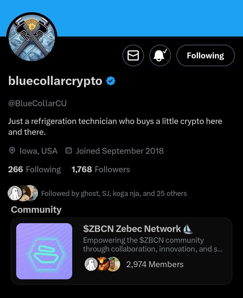 noahjames_ofc's tweet image. 📣 @BlueCollarCU delivers exceptional research and in-depth analysis on $ZBCN and @Zebec_HQ.
His insights are invaluable for investors. Join me in supporting him to reach 2,000 followers!
Follow @BlueCollarCU for expert #ZBCN updates. ✝️😤✝️
🌐 #ZebecNetwork #CryptoInvesting