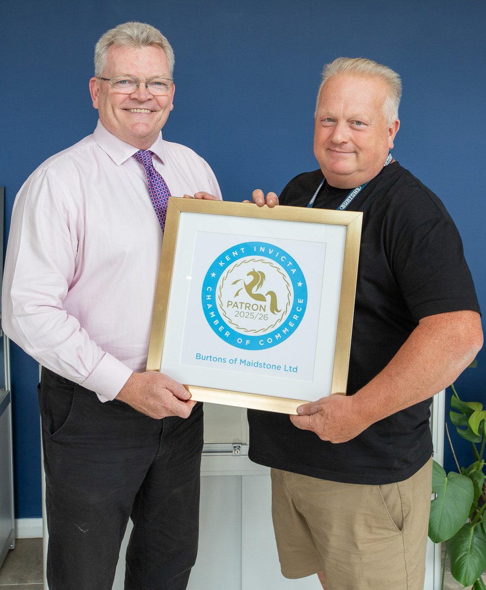 KcfgGroup's tweet image. We’re pleased to announce that Burtons of Maidstone has joined us as a Patron of the Kent Invicta Chamber of Commerce.
We look forward to working together to create even more opportunities for growth, collaboration, and success across the county: hubs.la/Q03yJPKH0