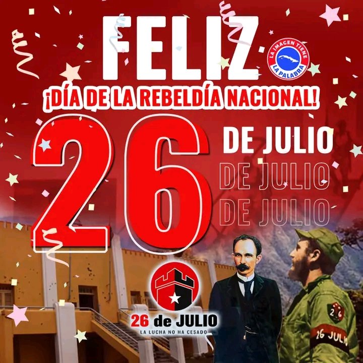 Lo cubanos 🇨🇺 llevamos el Moncada en el alma.
#LaLuchaNoHaCesado 
#ArtemisaJuntosSomosMás 
<a href="/DiazCanelB/">Miguel Díaz-Canel Bermúdez</a> 
<a href="/DrRobertoMOjeda/">Dr. Roberto Morales Ojeda</a> 
<a href="/PartidoPCC/">Partido Comunista de Cuba</a> 
<a href="/PresidenciaCuba/">Presidencia Cuba 🇨🇺</a>