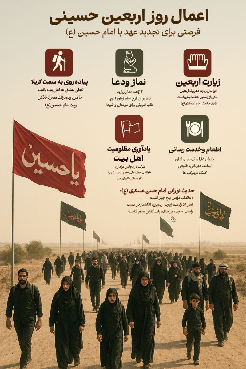 Hassn_Br's tweet image. اعمال روز اربعین 
#حب_الحسین_یجمعنا
#خوزستان_حسینی
