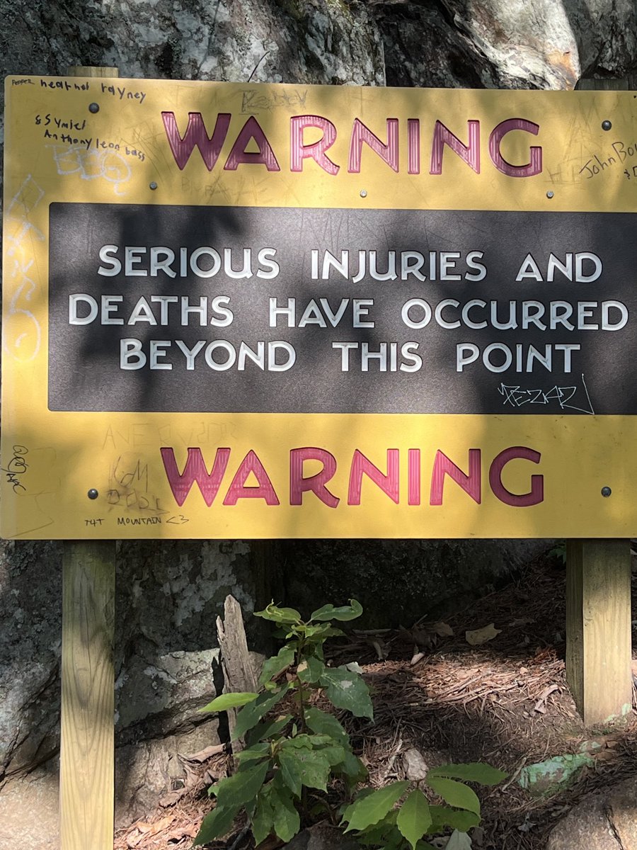 Hiking adventure in North Carolina with daughter Sarah got a little challenging. lol 😆