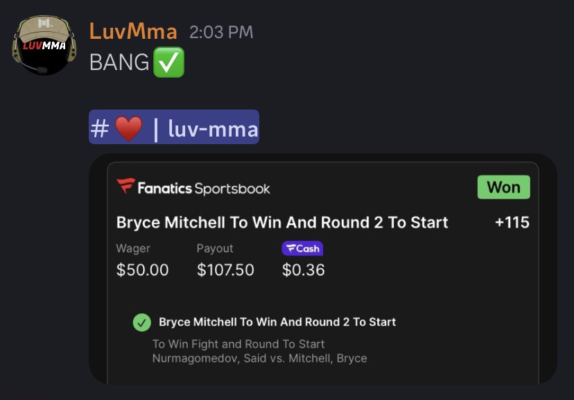 LuvMMA ๐ฑ๐น (@luv__mma) on Twitter photo FIRST ๐ฐ OF THE DAY TASTES THE BEST!
I HAVE TWO PLAYS LEFT โ ๏ธ
JOIN <a href="/Heater_Sports/">Heater Sports Network</a> TO GET THEM ASAP ๐ฅ
#UFCabudabi ๐ฆ๐ช FIRST ๐ฐ OF THE DAY TASTES THE BEST!
I HAVE TWO PLAYS LEFT โ ๏ธ
JOIN <a href="/Heater_Sports/">Heater Sports Network</a> TO GET THEM ASAP ๐ฅ
#UFCabudabi ๐ฆ๐ช