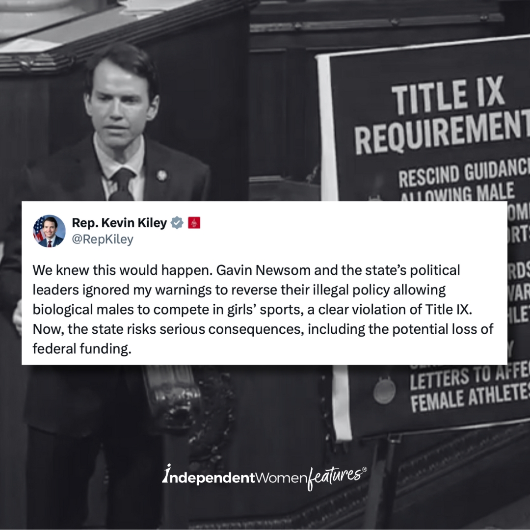 iwfeatures's tweet image. California is doubling down on a legal battle that puts women’s sports—and taxpayer dollars—at risk. 💸

Instead of complying with Title IX protections, the state is choosing ideology over fairness, even if it means losing billions in federal education funding. Read more about it…