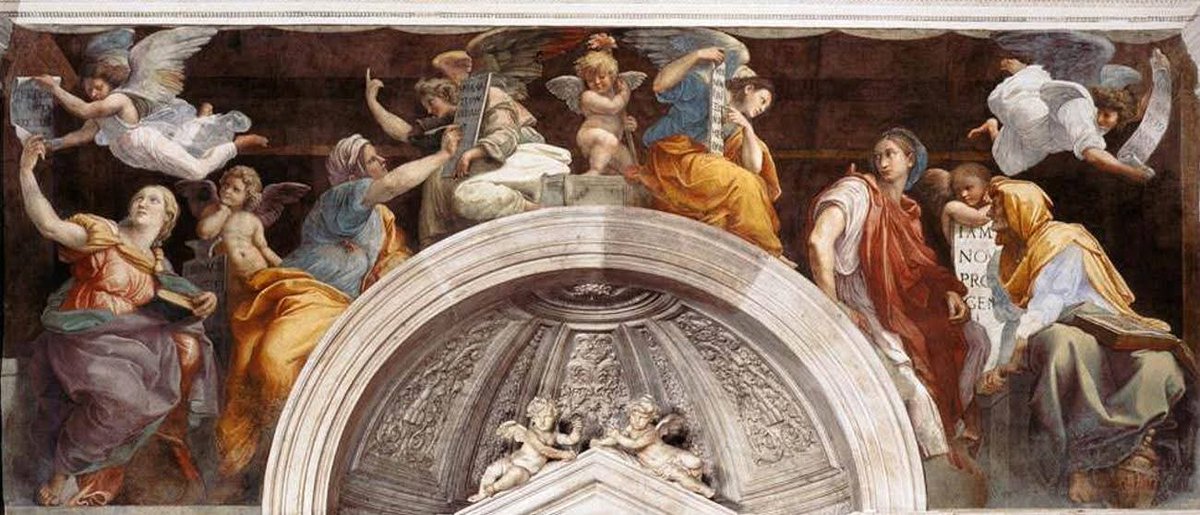 RamellaUgo's tweet image. Raffaello Sanzio. Sibille e Angeli Santa Maria della Pace Roma 4 immagini vedere singolarmente