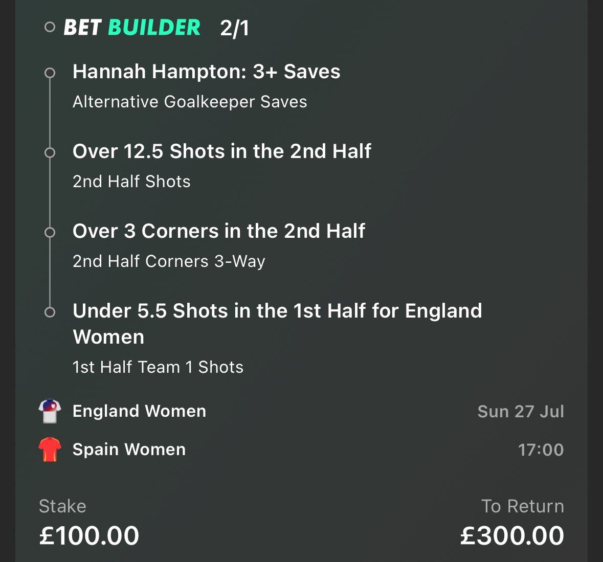 Flip The Slip (@fliptheslip) on Twitter photo 🏴Women’s Euros Final Giveaway🇪🇸
If this bet wins we’ll giveaway £100 to one person that…
❤️Likes this tweet
♻️Retweets this tweet
👥Follows <a href="/FlipTheSlip/">Flip The Slip</a>
✅All of these lines won when they faced each other in the World Cup Final.
📚Research - Euro matches only
📕Spain have 🏴Women’s Euros Final Giveaway🇪🇸
If this bet wins we’ll giveaway £100 to one person that…
❤️Likes this tweet
♻️Retweets this tweet
👥Follows <a href="/FlipTheSlip/">Flip The Slip</a>
✅All of these lines won when they faced each other in the World Cup Final.
📚Research - Euro matches only
📕Spain have