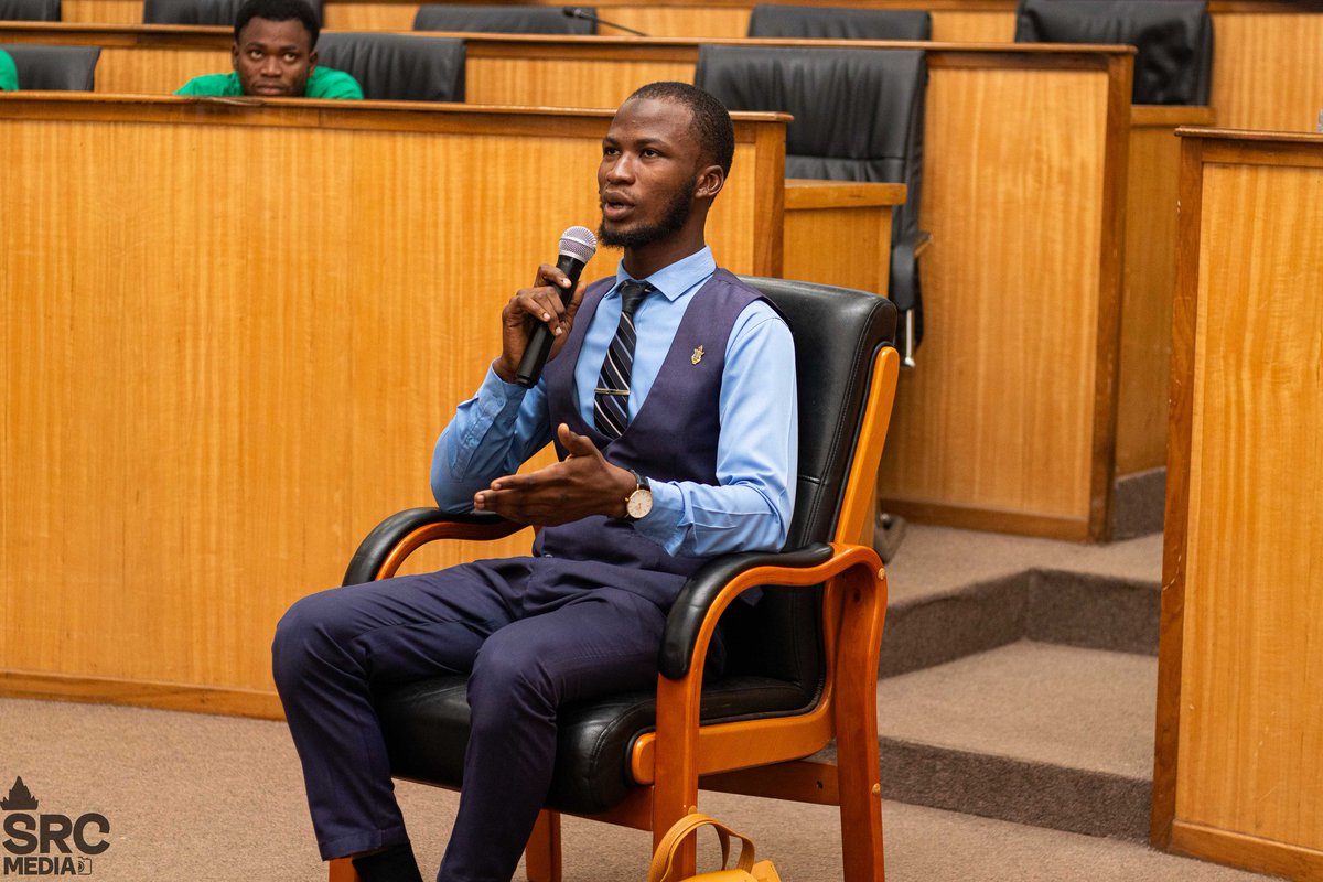 Knust360vibes's tweet image. Master Abdul Jalil Nasir took on the vetting panel with confidence, unveiling a clear and progressive financial plan rooted in transparency, growth, and accountability.  
#SRCVetting
#Knust360vibes
#KNUSTSRC
#knustdecides25