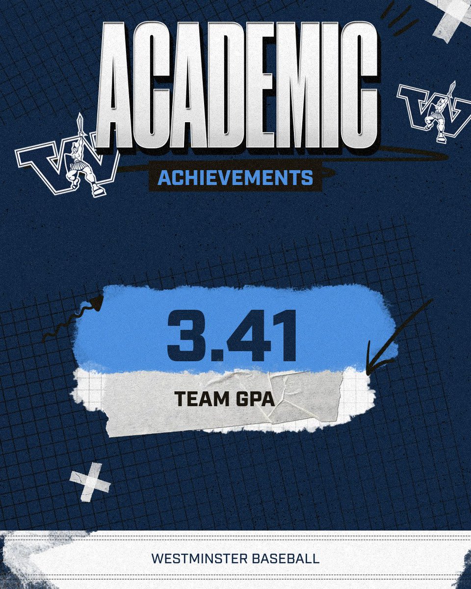 For the fourth consecutive year, the Westminster College Baseball Team has been recognized by the @abca1945 for Academic Excellence by having a 3.41 Team GPA! Titans on the field and in the classroom⚔️⚾️
<a href="/WC_Titans/">Westminster Titans</a>