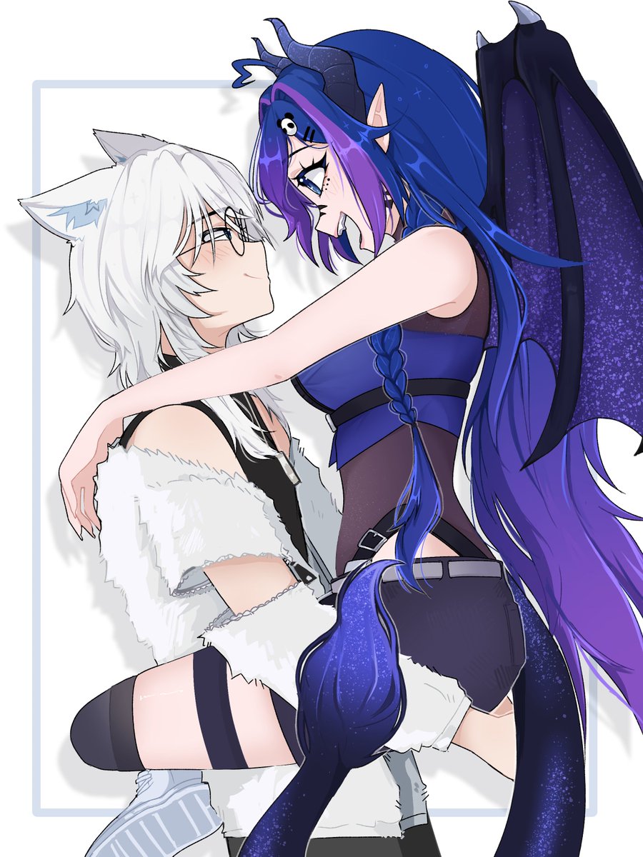 RyuoseiVT's tweet image. ʕ•́ᴥ•̀ʔっDia 2 del extensible por aniversario de afiliado y redebut owo! que nos depara hoy? 

Stream on! yo acabo esas 76 horas en 1 semana esto no durara nada!

Primer dibujito con mi amorcito precioso @mrwhitec4t  love u 💙💜✨