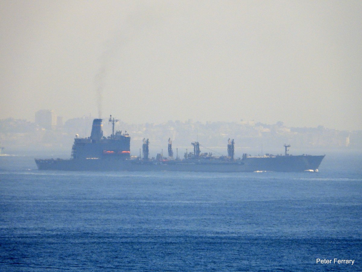U S Navy Fleet replenishment oiler
USNS Laramie T-AO 203  🇺🇸
Strait of Gibraltar July 26 2025