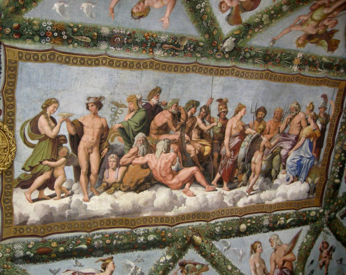 RamellaUgo's tweet image. Raffaello Sanzio. Affreschi Villa Farnesina 4 immagini vedere singolarmente