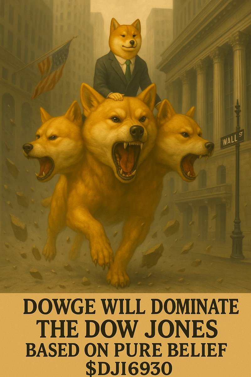 #Dowge will dominate the dow jones based off of pure belief alone #DJI6930 ❇️🔺