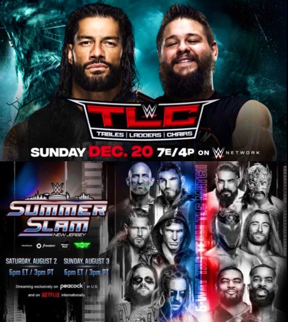 realgraps10's tweet image. Roman Reigns vs Kevin Owens at TLC was the last time there was a
TLC match on a PLE/PPV
OVER 5 YEARS AGO 🤯