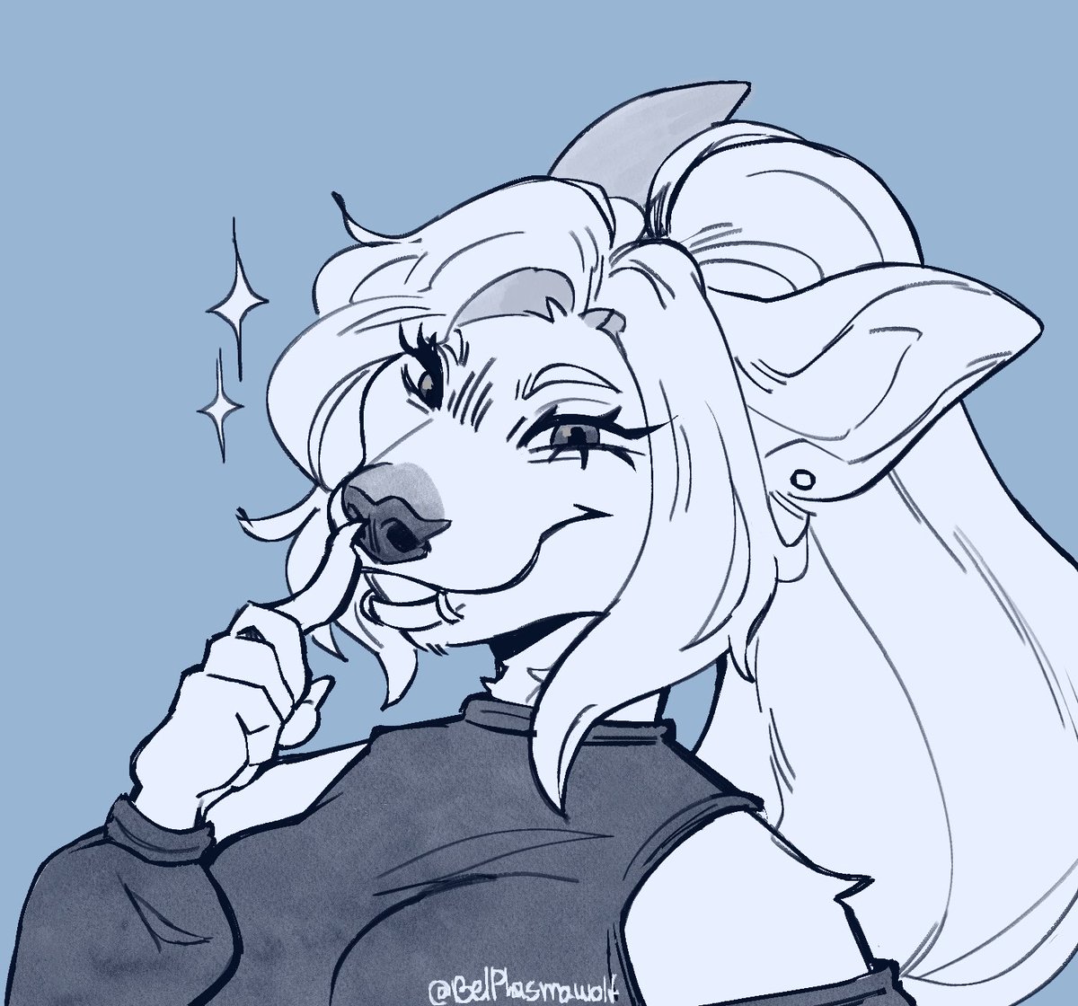 BelPlasmawolf's tweet image. sketch comms (2/3