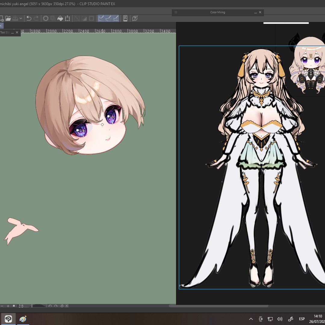 Ka_0896's tweet image. man i really love my way to draw
advancing part by part
with no guides
everything slowly appears
it is like magic