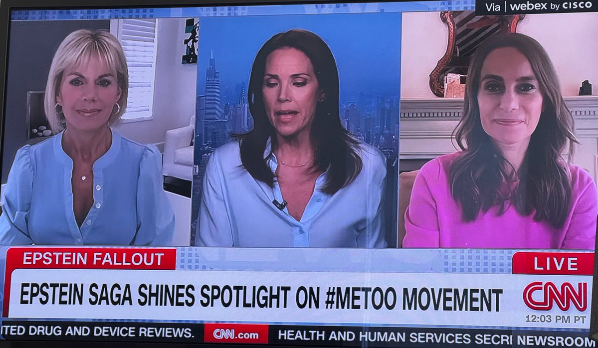 Our co-founders <a href="/GretchenCarlson/">Gretchen Carlson</a> &amp; <a href="/julieroginsky/">Julie Roginsky</a> joining <a href="/CNN/">CNN</a> to discuss their powerful <a href="/TIME/">TIME</a> op-ed on #MeToo &amp; #Epstein.  Read it here: time.com/7305402/epstei…