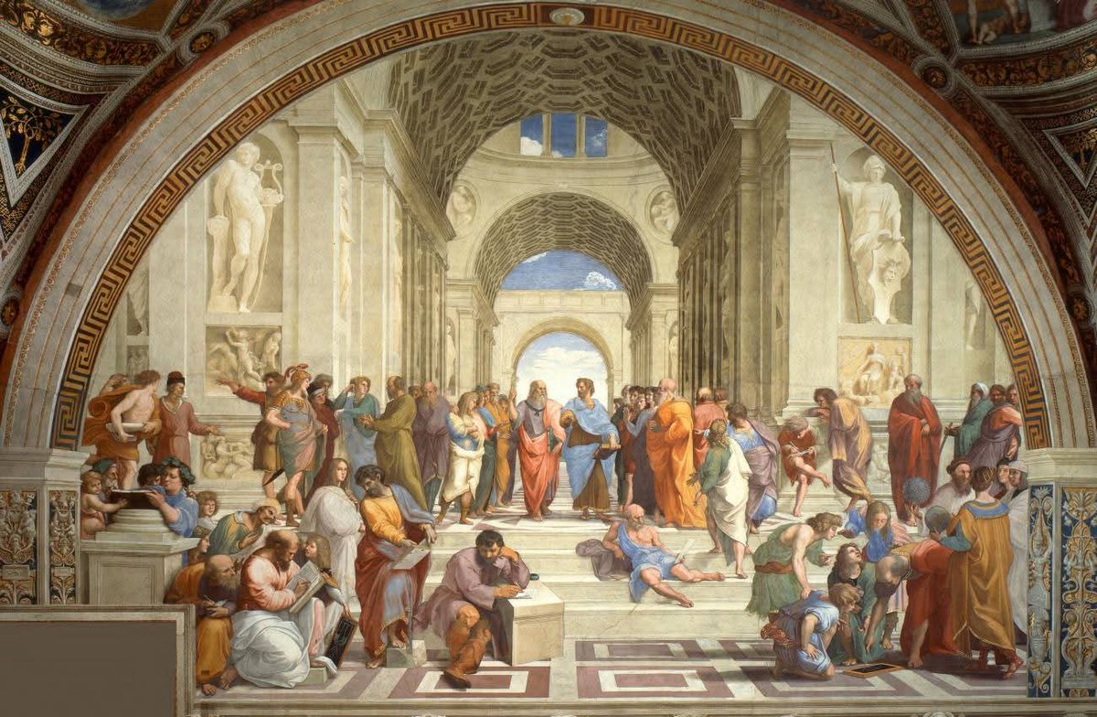 RamellaUgo's tweet image. Raffaello Sanzio Stanza della Segnatura Vaticano. 4 immagini vedere singolarmente
