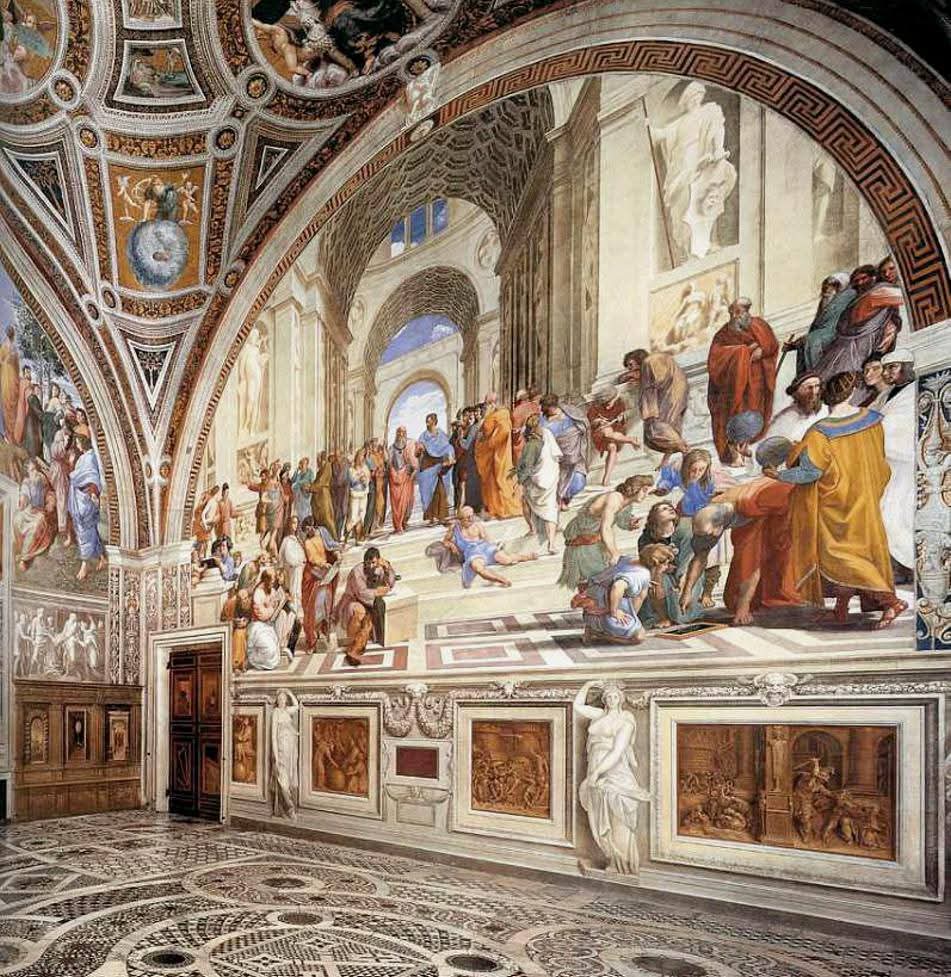 RamellaUgo's tweet image. Raffaello Sanzio Stanza della Segnatura Vaticano. 4 immagini vedere singolarmente
