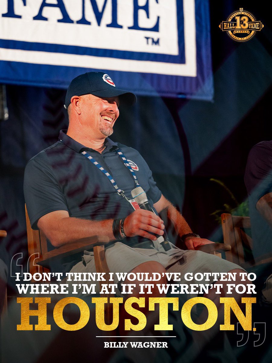 From Houston to the Hall. 

#HOFWKND