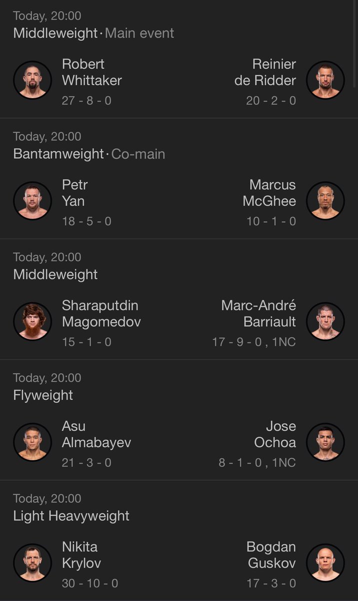 SnapMediaLive's tweet image. 🥊 Whittaker vs de Ridder Set to Headline UFC Abu Dhabi
📍Etihad Arena, Abu Dhabi – July 26, 2025
⸻
🗓️ Middleweight Main Event Awaits
• Tonight’s UFC Fight Night is built around a pivotal middleweight clash: former champion Robert Whittaker vs undefeated ONE double…