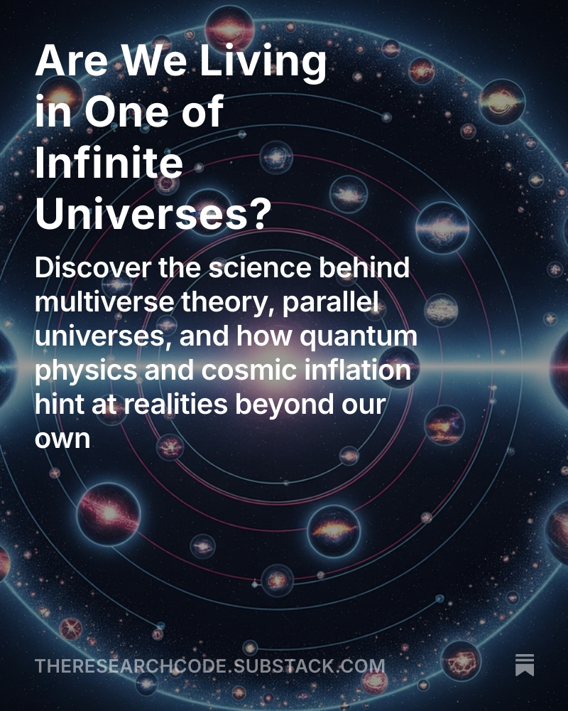 TheResearchCode's tweet image. Have you ever wondered if there’s another version of you out there, living a slightly different life?
The idea of parallel universes—once pure science fiction—is actually being taken seriously by physicists. From quantum mechanics’ Many-Worlds Interpretation to the concept of…