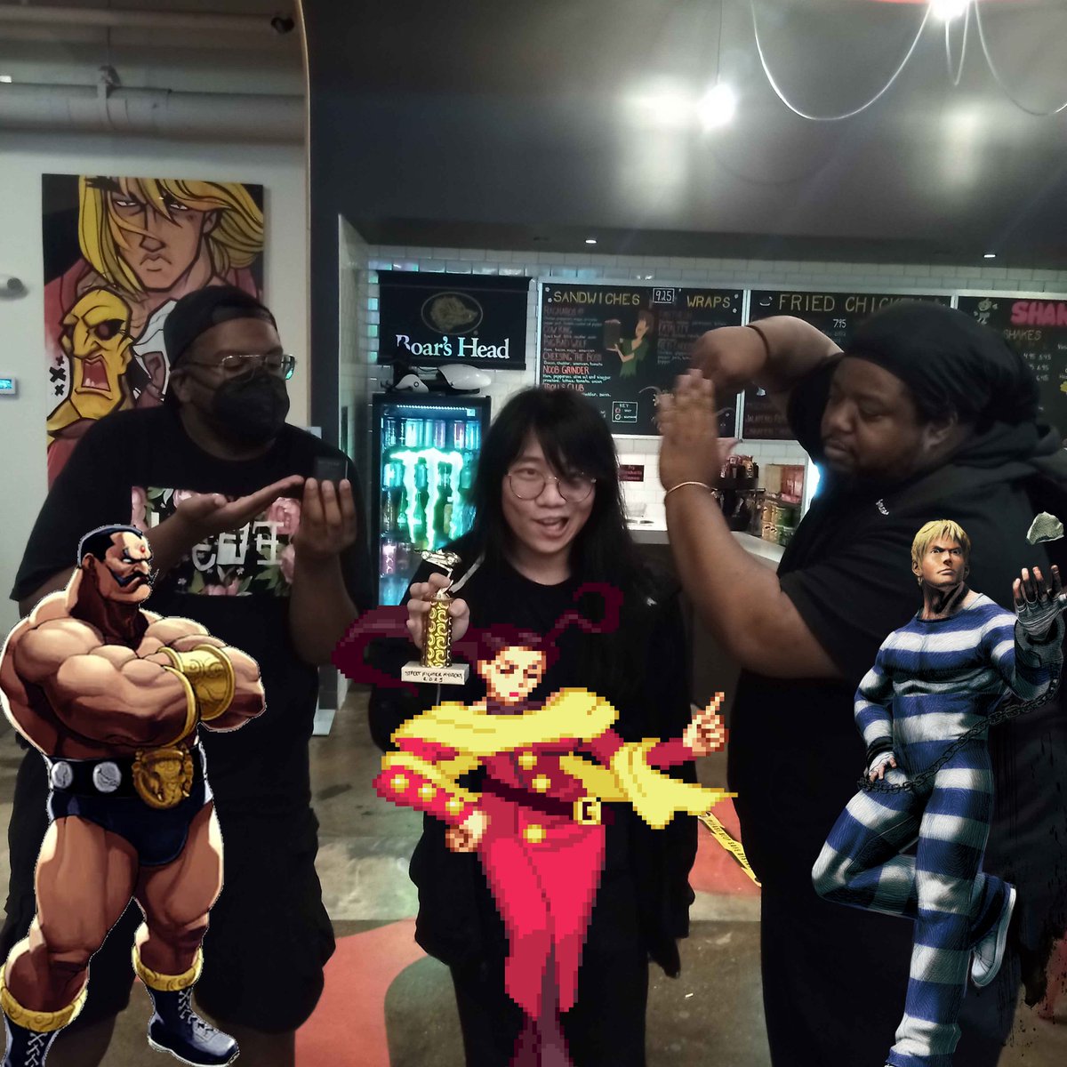 Nathan Schaaf (@nathanschaaf) on Twitter photo Congratulations to last night's <a href="/TravelingCtrlr/">Traveling Controller</a> Assorted Street Fighter top 3:
1. <a href="/tamns0n/">TAMN!</a>
2. <a href="/Beelzeburbia/">BBBZBA | Jackie Sparkles 🔜 BBB Beach Episode</a>
3. <a href="/Aj31907/">Alvin Hall</a>
Next week we will be playing 3s and CvS2 (in separate brackets). See you there! Congratulations to last night's <a href="/TravelingCtrlr/">Traveling Controller</a> Assorted Street Fighter top 3:
1. <a href="/tamns0n/">TAMN!</a>
2. <a href="/Beelzeburbia/">BBBZBA | Jackie Sparkles 🔜 BBB Beach Episode</a>
3. <a href="/Aj31907/">Alvin Hall</a>
Next week we will be playing 3s and CvS2 (in separate brackets). See you there!