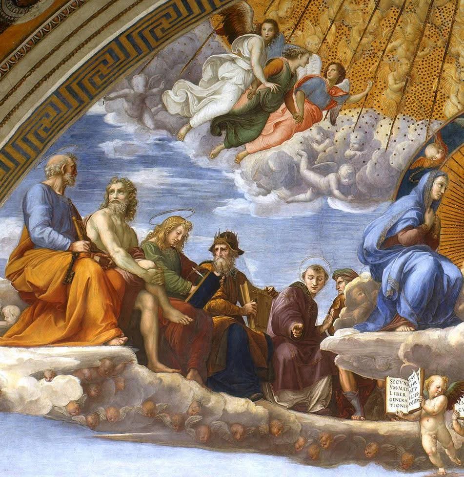 RamellaUgo's tweet image. Raffaello Sanzio Stanza della Segnatura La Disputa 4 immagini vedere singolarmente