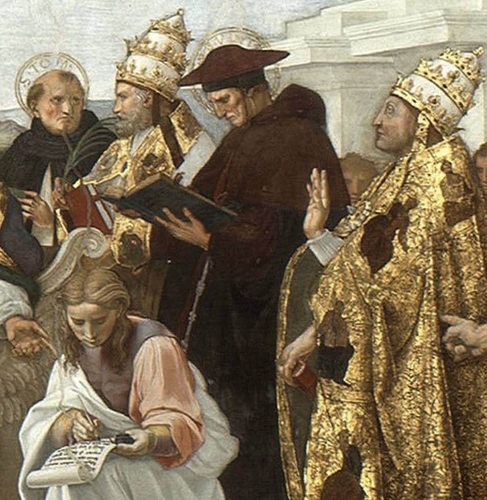 RamellaUgo's tweet image. Raffaello Sanzio Stanza della Segnatura La Disputa 4 immagini vedere singolarmente