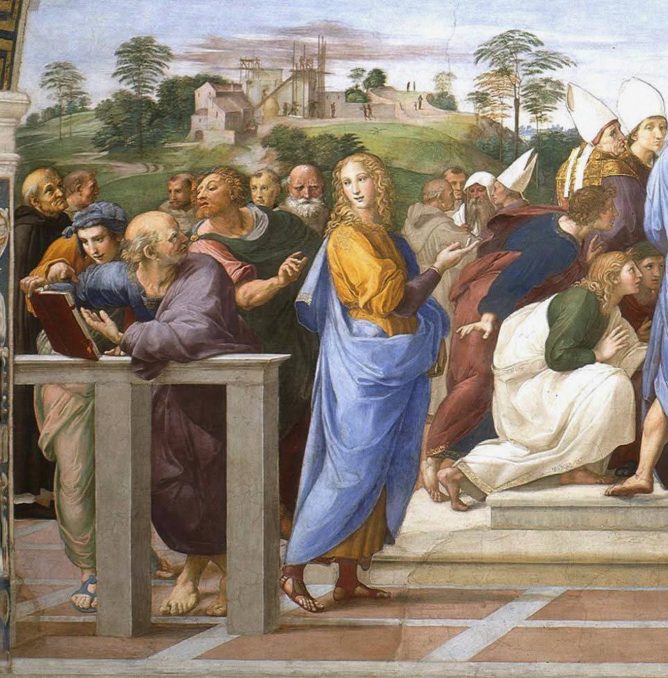 RamellaUgo's tweet image. Raffaello Sanzio Stanza della Segnatura La Disputa 4 immagini vedere singolarmente