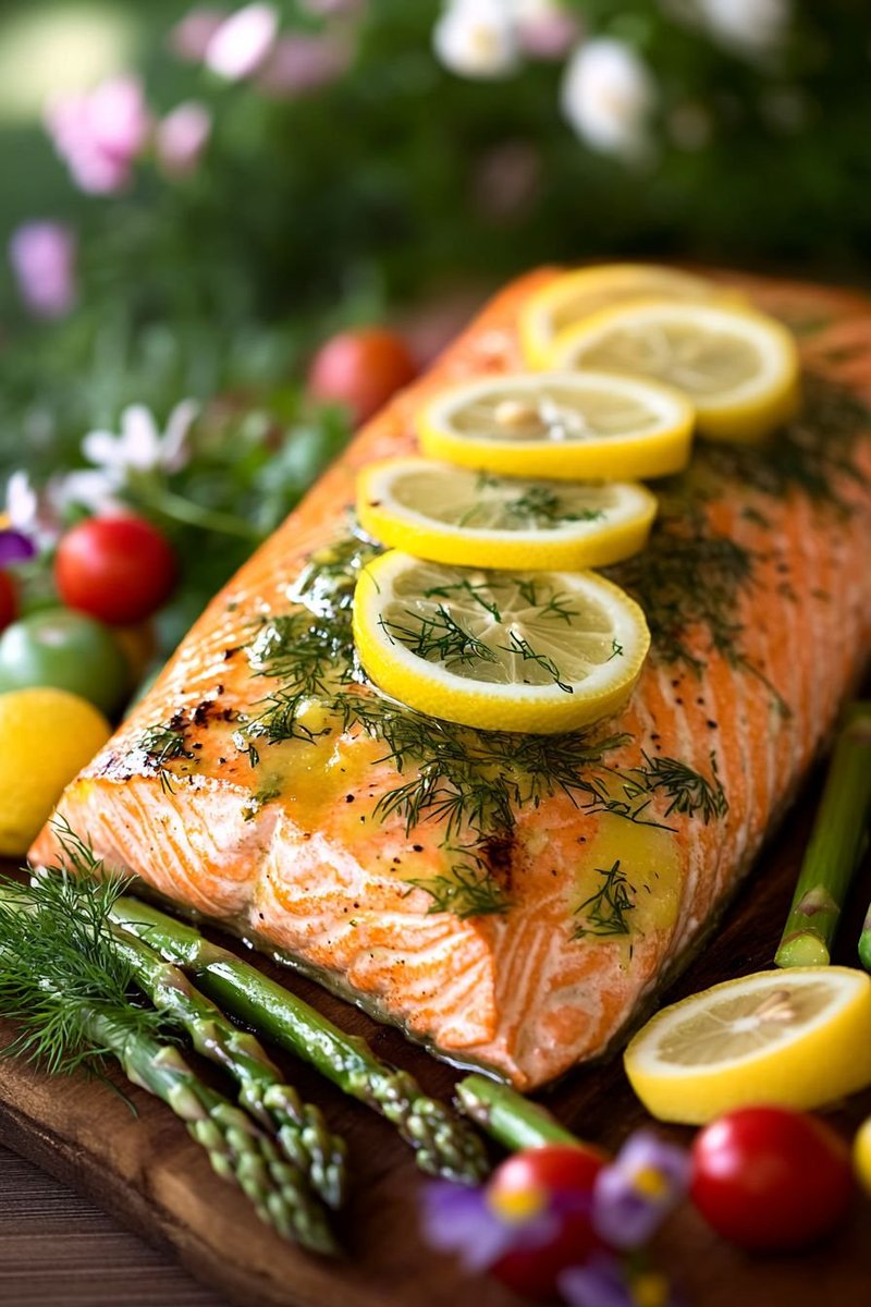 Lemon Herb Grilled Salmon  for Fresh summer Flavors