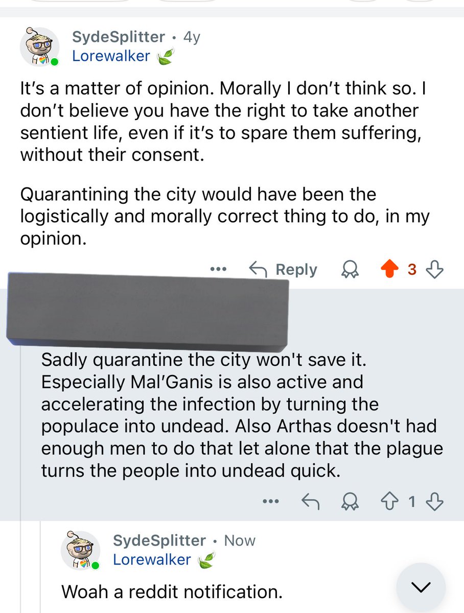 Khorgnir's tweet image. Um Ackshualy’d on a post older than my friend’s kid. I got an email about it. I had to update Reddit first because I hadn’t opened it since 2021. Sleeper Reply Guy is no joke.