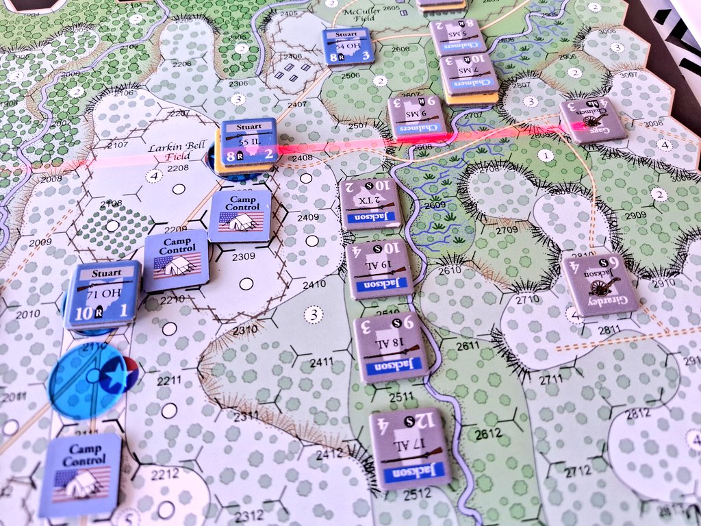 SanchoMateos's tweet image. El Coronel Stuart demostró su valía y aguantó el flanco izquierdo del ejército de Tennessee... dejando abierto el acceso a Pittsburg Landing ya nadie dirá que es un "Oficial de despacho"..victoria Federal en este fantástico primer escenario #ShilohTheFirstDay #BlindSwords