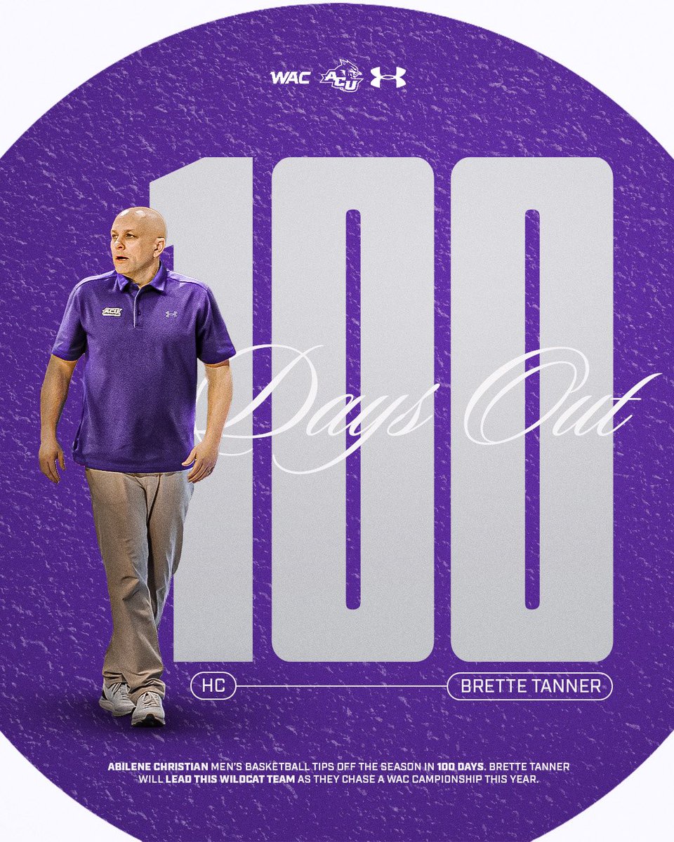 ACU_MBB's tweet image. 𝟏𝟎𝟎 𝐝𝐚𝐲𝐬 𝐨𝐮𝐭...

#BeDifferent | #GoWildcats