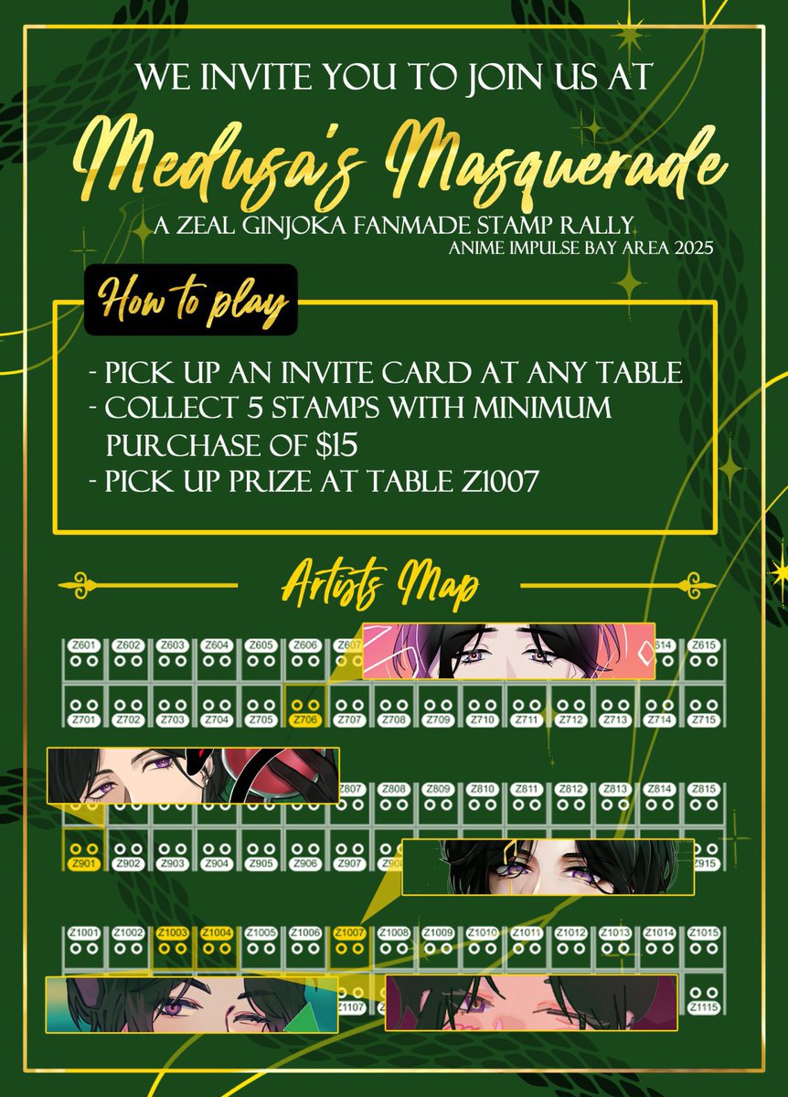 KatVanKit's tweet image. Don’t forget to participate in our limited #ZealGinjoka Celebration Rally this weekend at #ANIMEImpulseBA2025 ✨🍸🐍